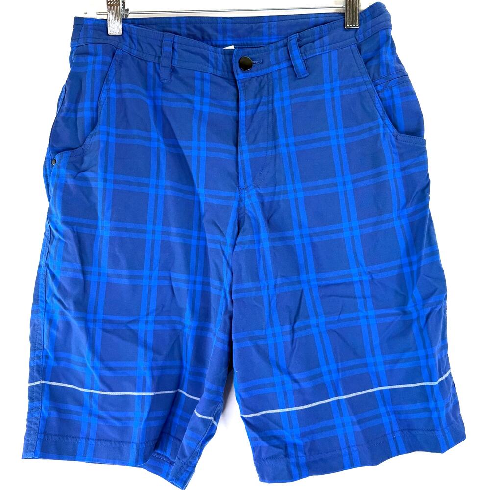 Lululemon Men's Blue Plaid Kahuna Golf Casual Shorts Size 32